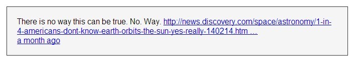 jQuery Get Latest Tweet